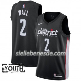 Kinder NBA Washington Wizards Trikot John Wall 2 2018-19 Nike City Edition Schwarz Swingman